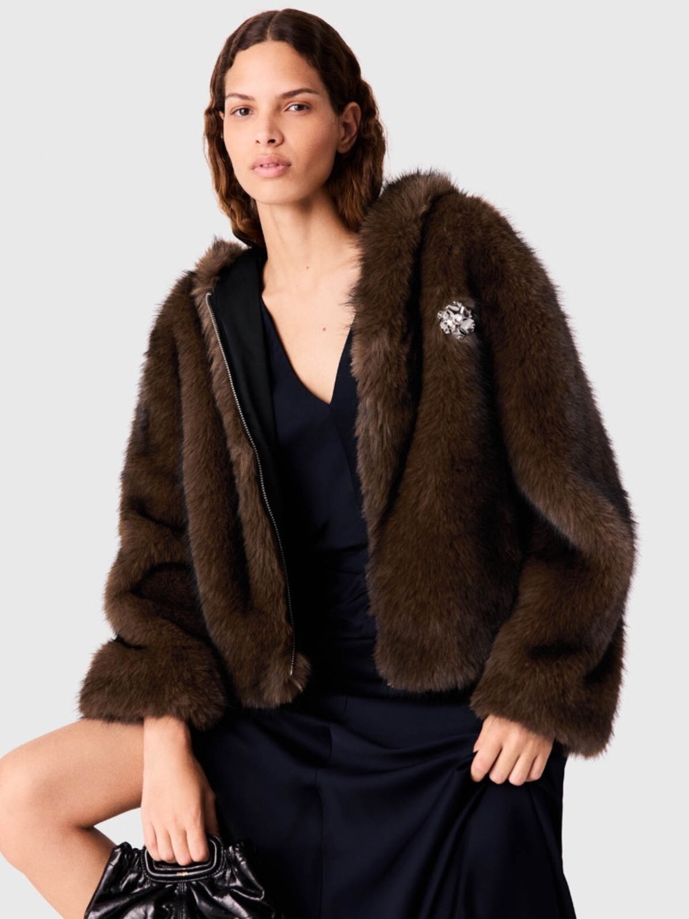 Goody Oversized faux fur jacket